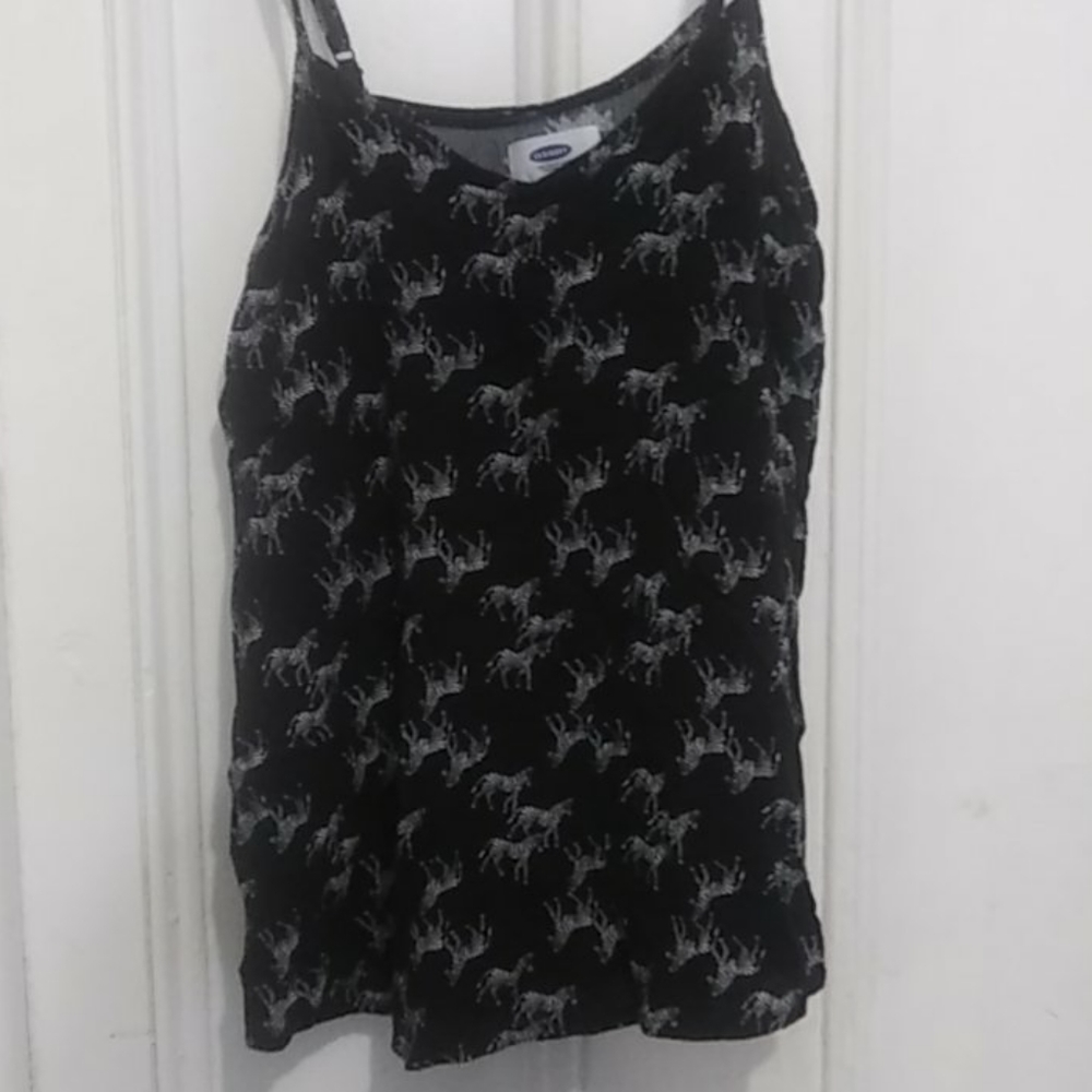 Zebra old navy tank